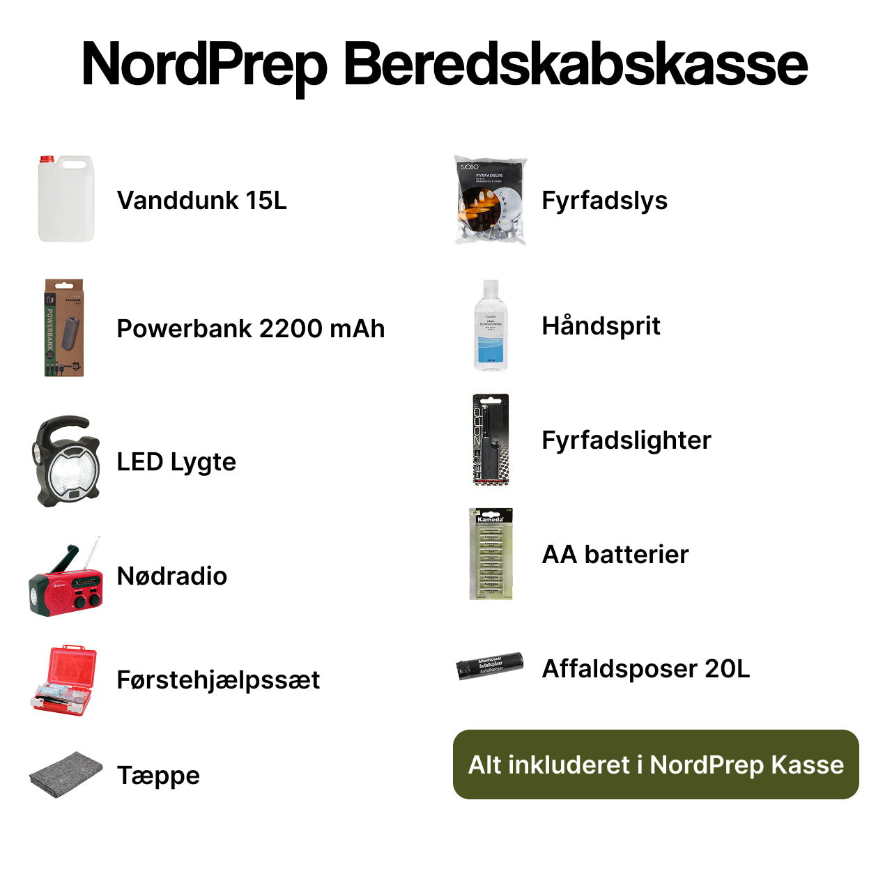 Prepping Kasse